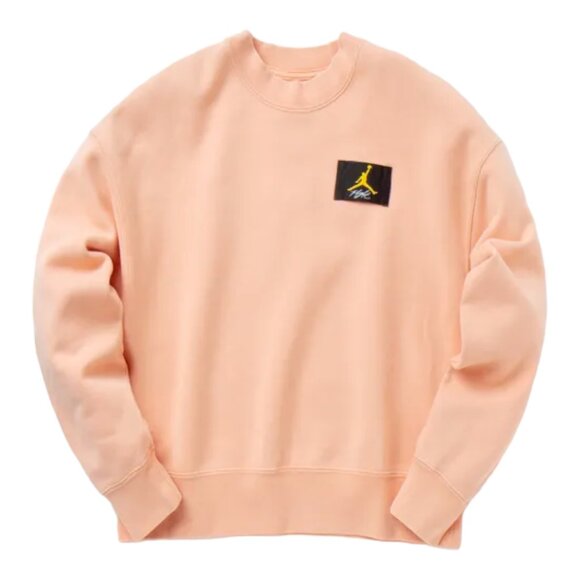 Nike Air Jordan Fleece Cropped Sweater CV7783-841 Apricot Women's Size Large - Picture 4 of 4
